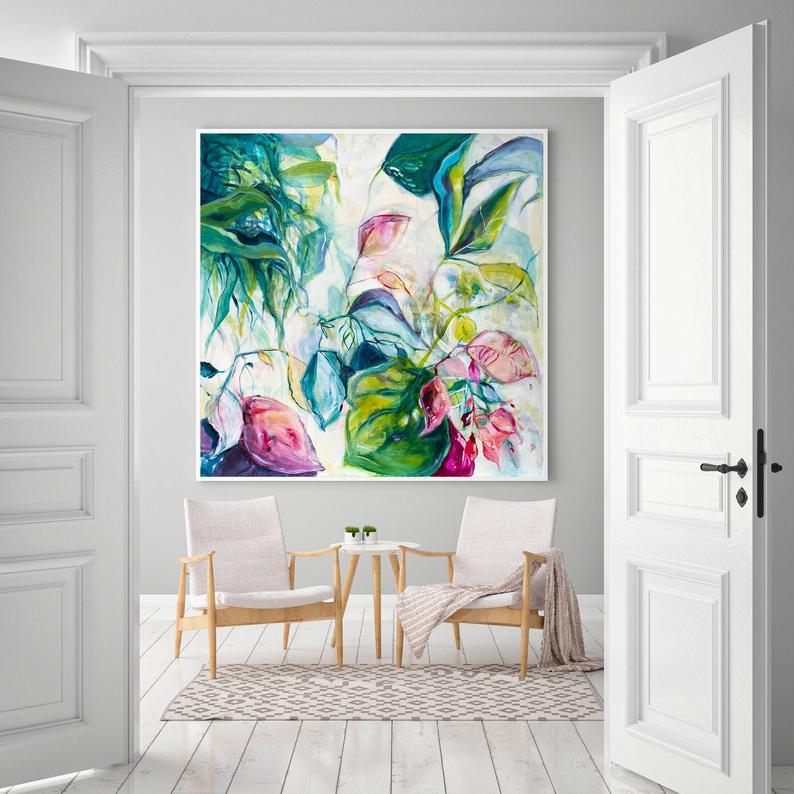 Colorful Artwork with White Walls