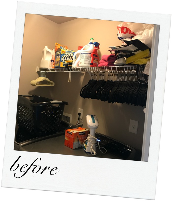 Small Laundry Room Organization Ideas -- Check out the after!