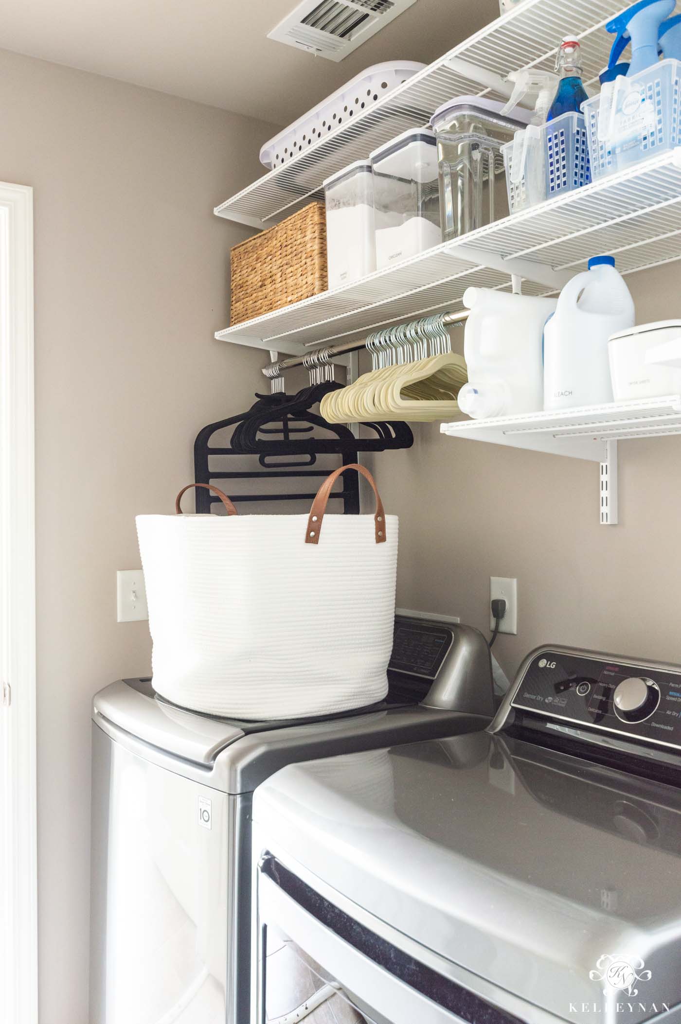 Small Laundry Room Organization Ideas - Kelley Nan