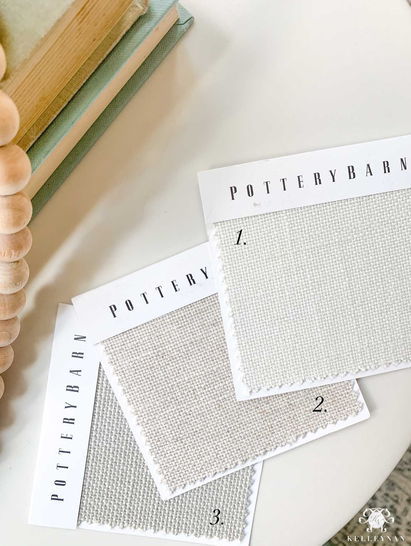 Pottery Barn Light Neutral Fabric Options for Upholstery