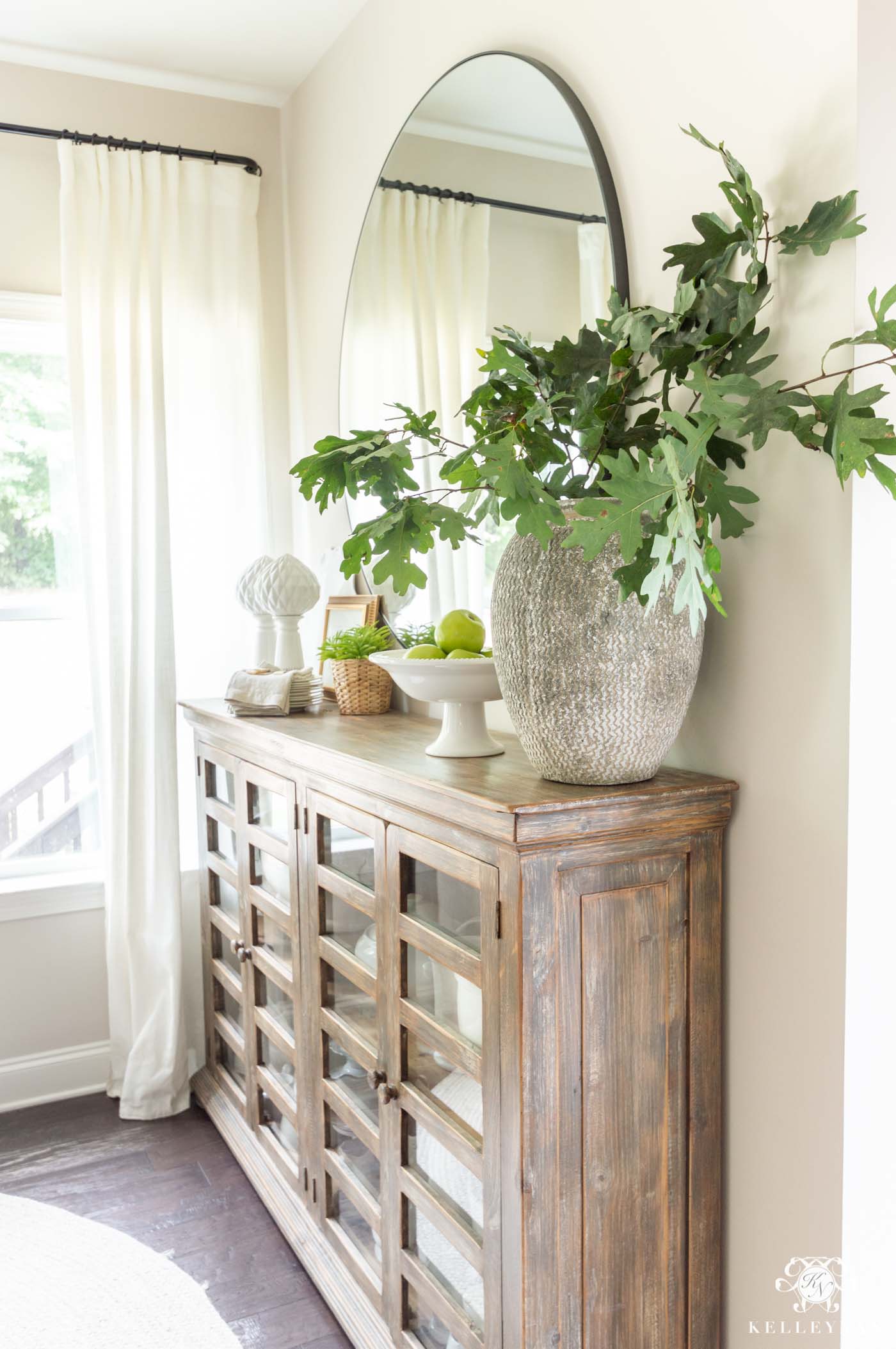 Green Fall Foliage Arrangements for Early Fall Home Decor