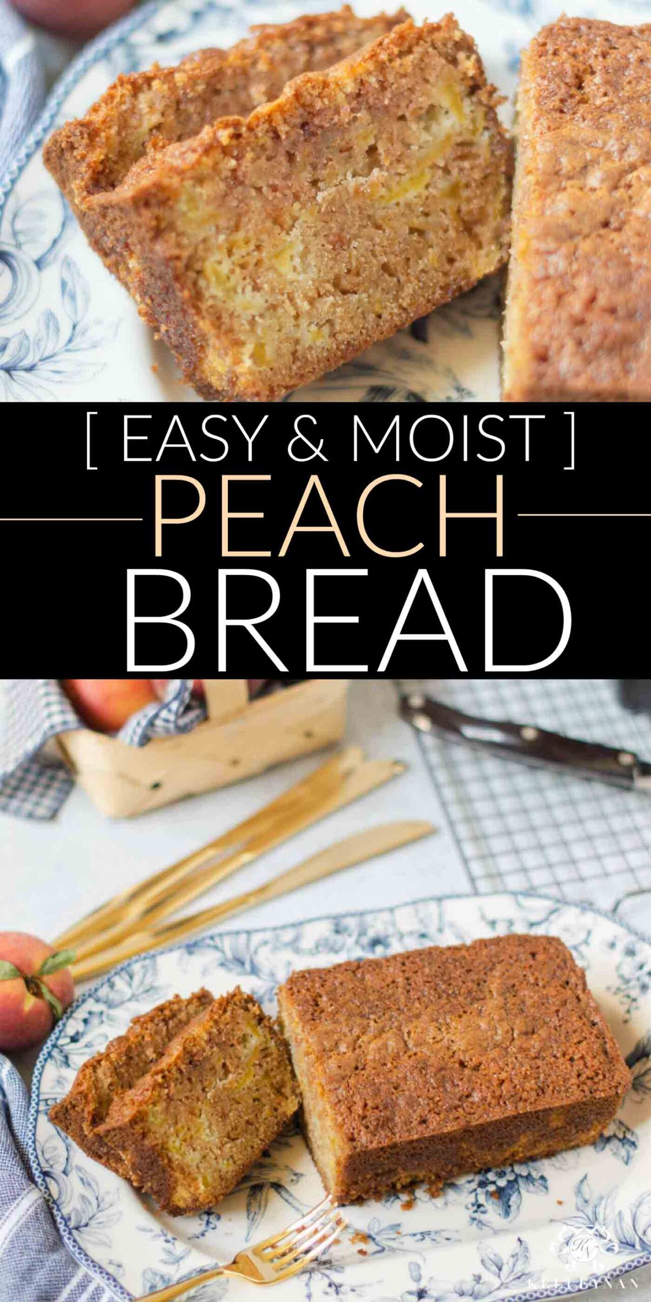 Switch it up! This easy, moist peach bread will be an awesome change from the banana bread you're used to!