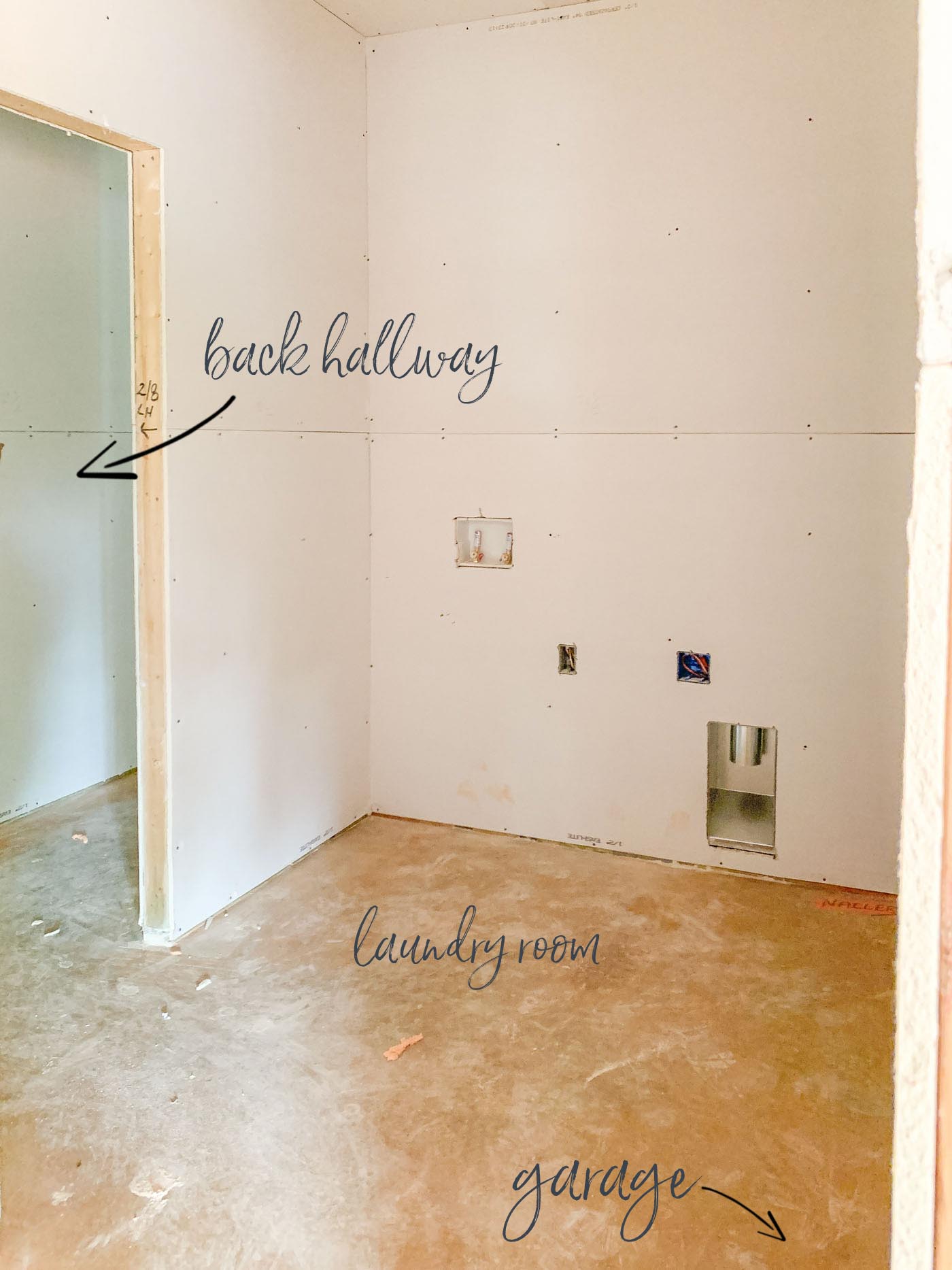 Small Laundry Room with Mudroom Construction