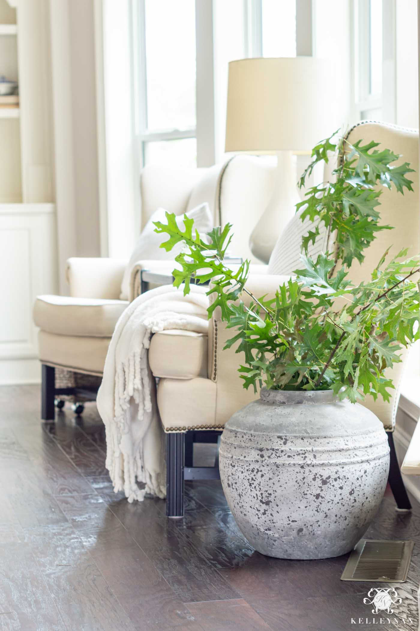 How to Decorate Your Home in Early Fall with Stems and Foliage from Outside