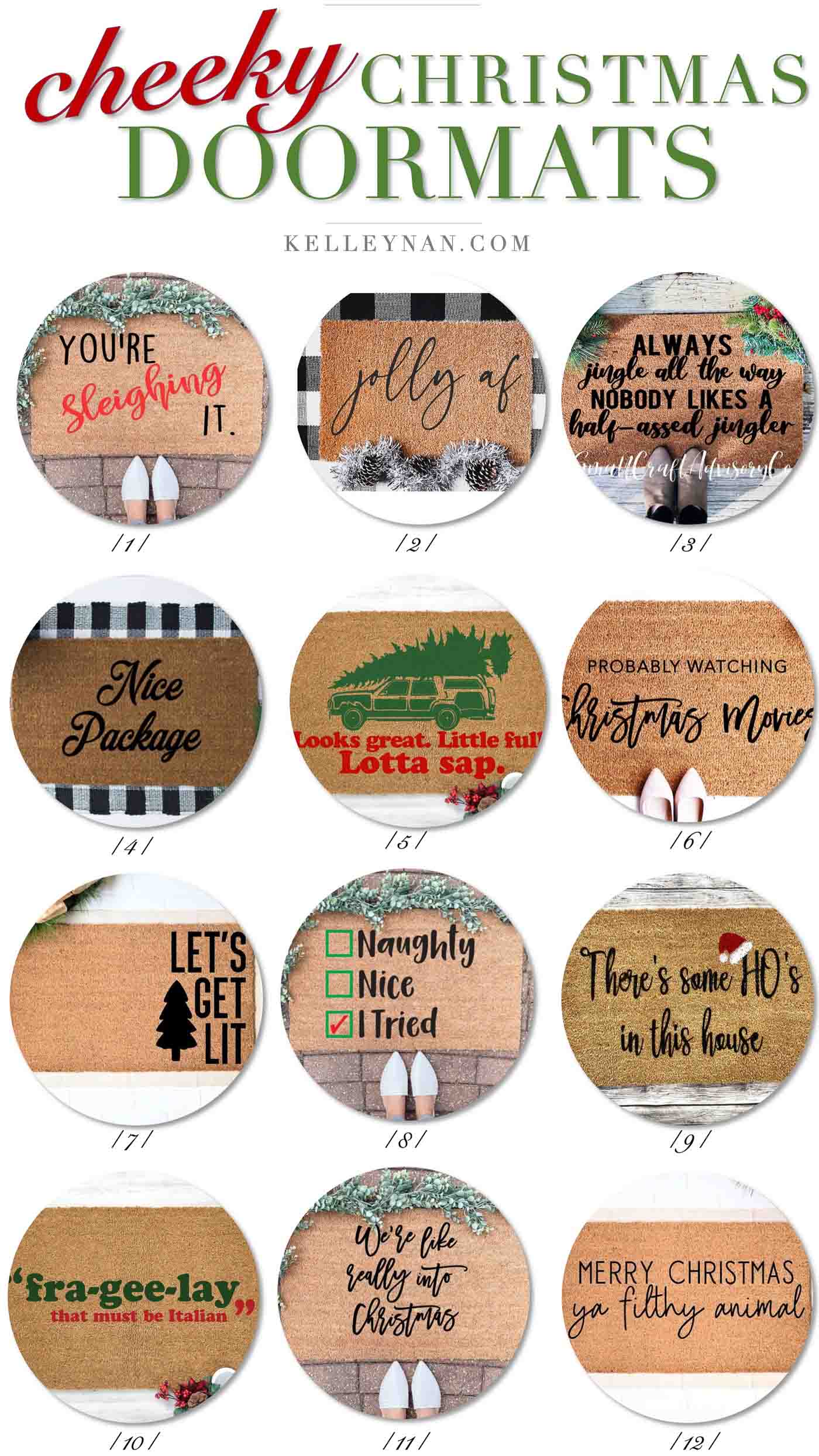 10 Festive Doormats to Welcome Guests this Christmas