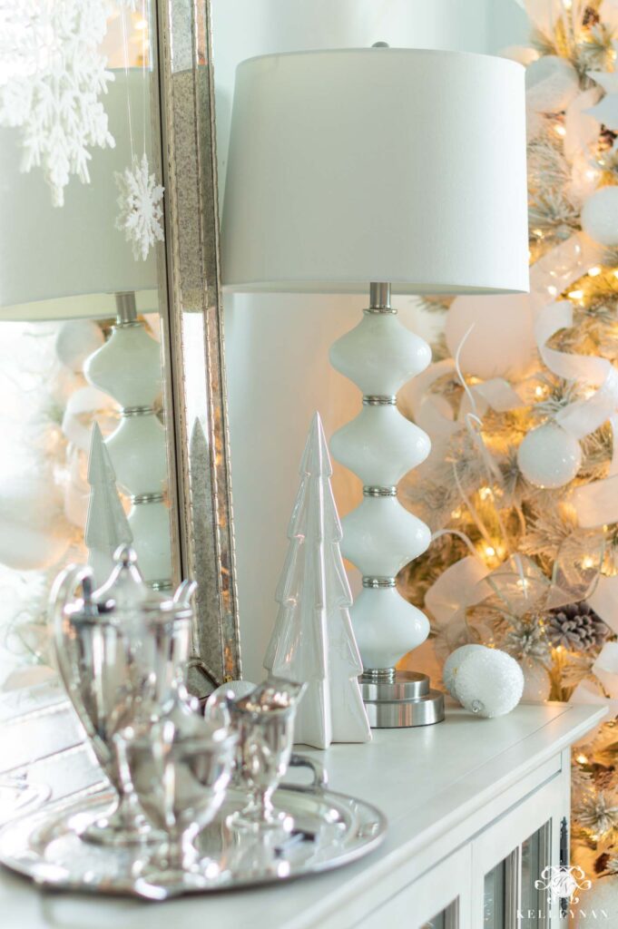 Snow White & Ice Blue Christmas Color Scheme - Kelley Nan