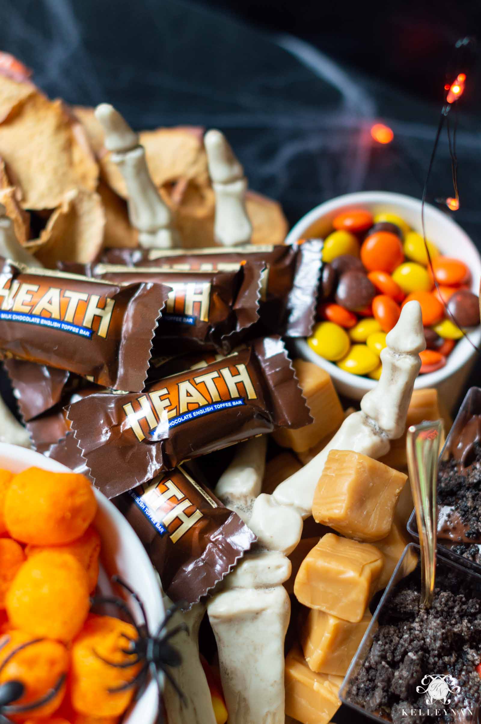 Spooky Halloween Trick or Treat Halloween Charcuterie Board -- the Perfect Halloween Party Board Alternative!