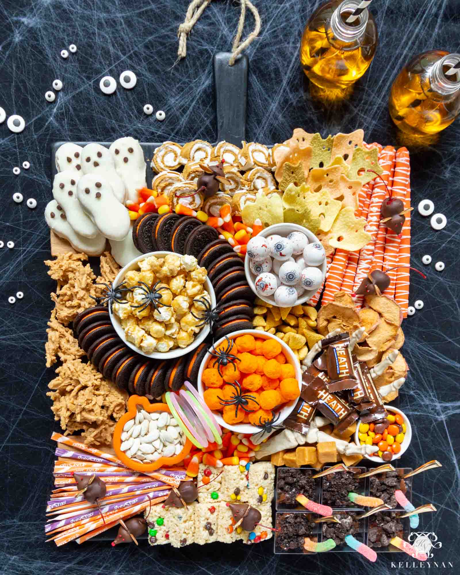 The Ultimate Halloween Snack Board -- Trick or Treat and Kid Approved!