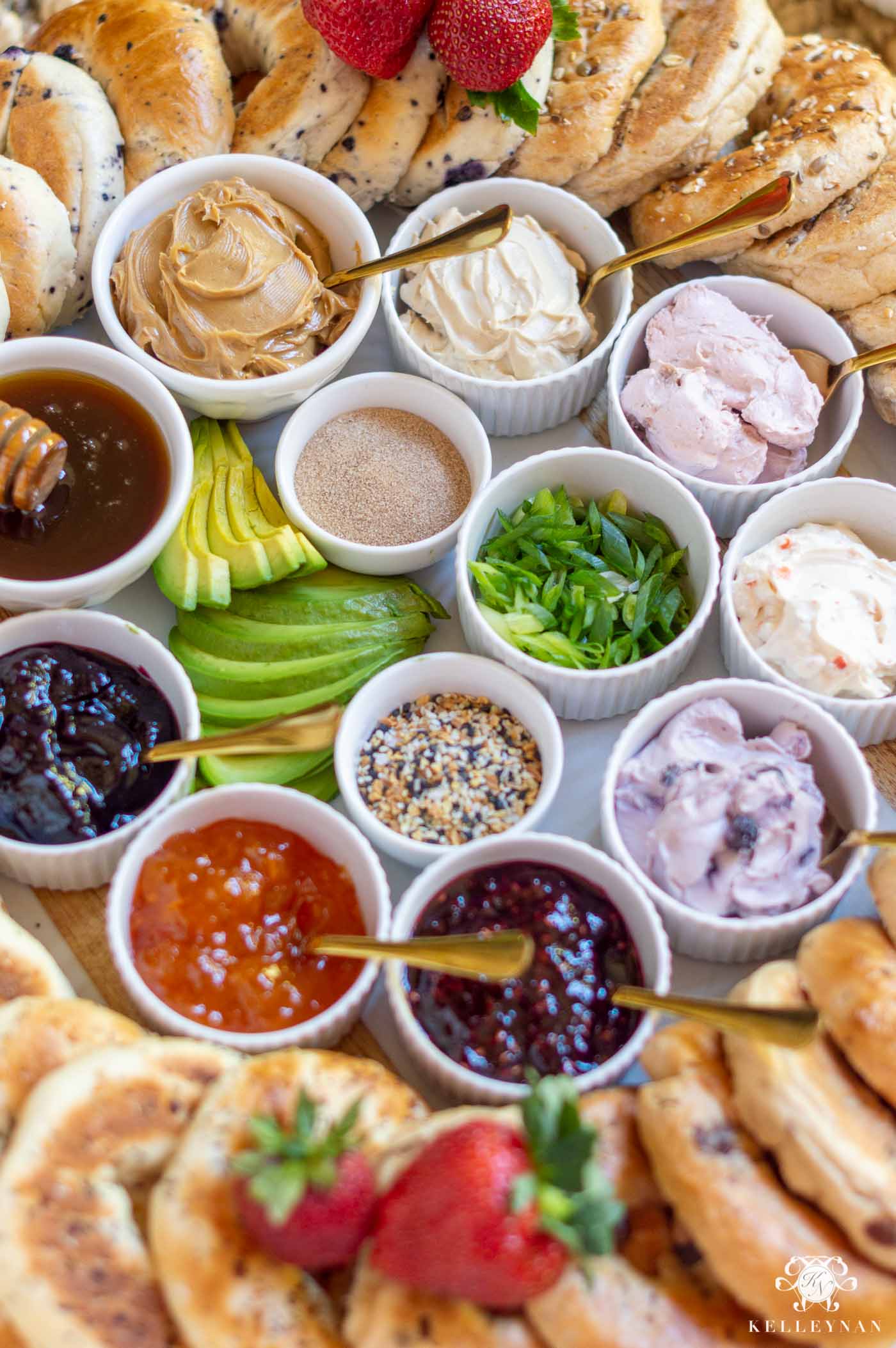 The Ultimate Bagel Board -- Charcuterie Board for Breakfast!