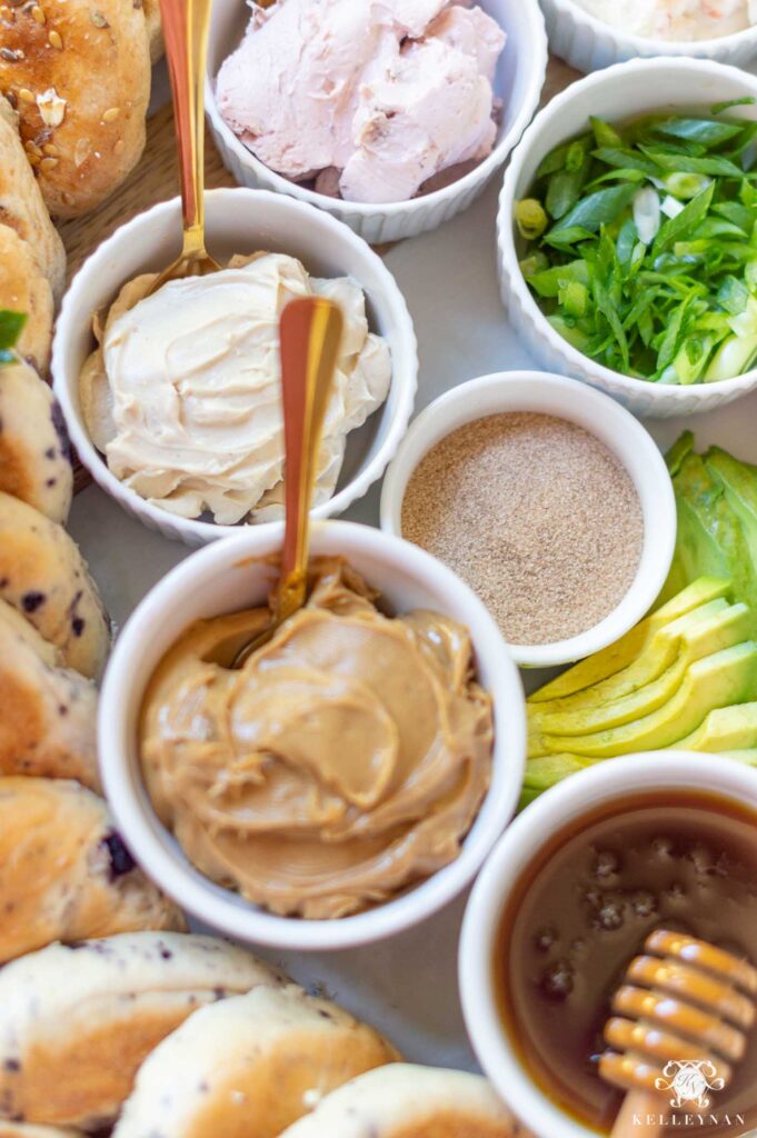 Bagel Breakfast Charcuterie Board (with All the Toppings!) Kelley Nan