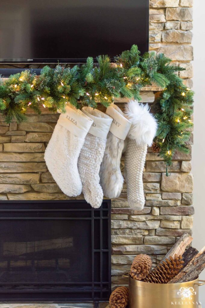 Christmas Mantel Garland: From Basic to Beautiful!- Kelley Nan