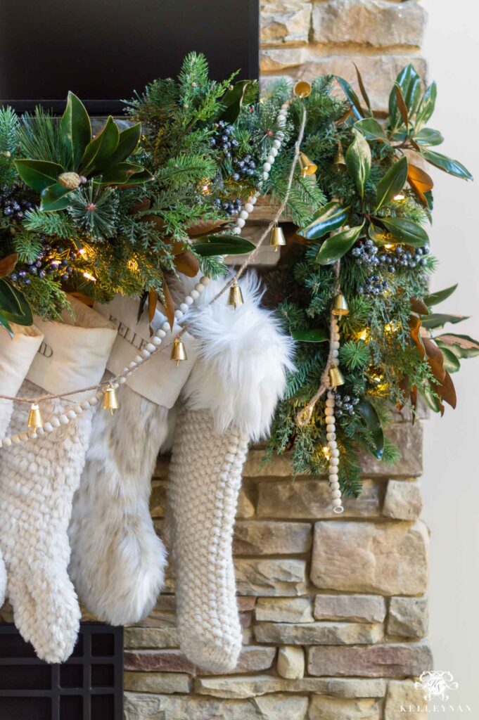 Christmas Mantel Garland: From Basic to Beautiful!| Kelley Nan