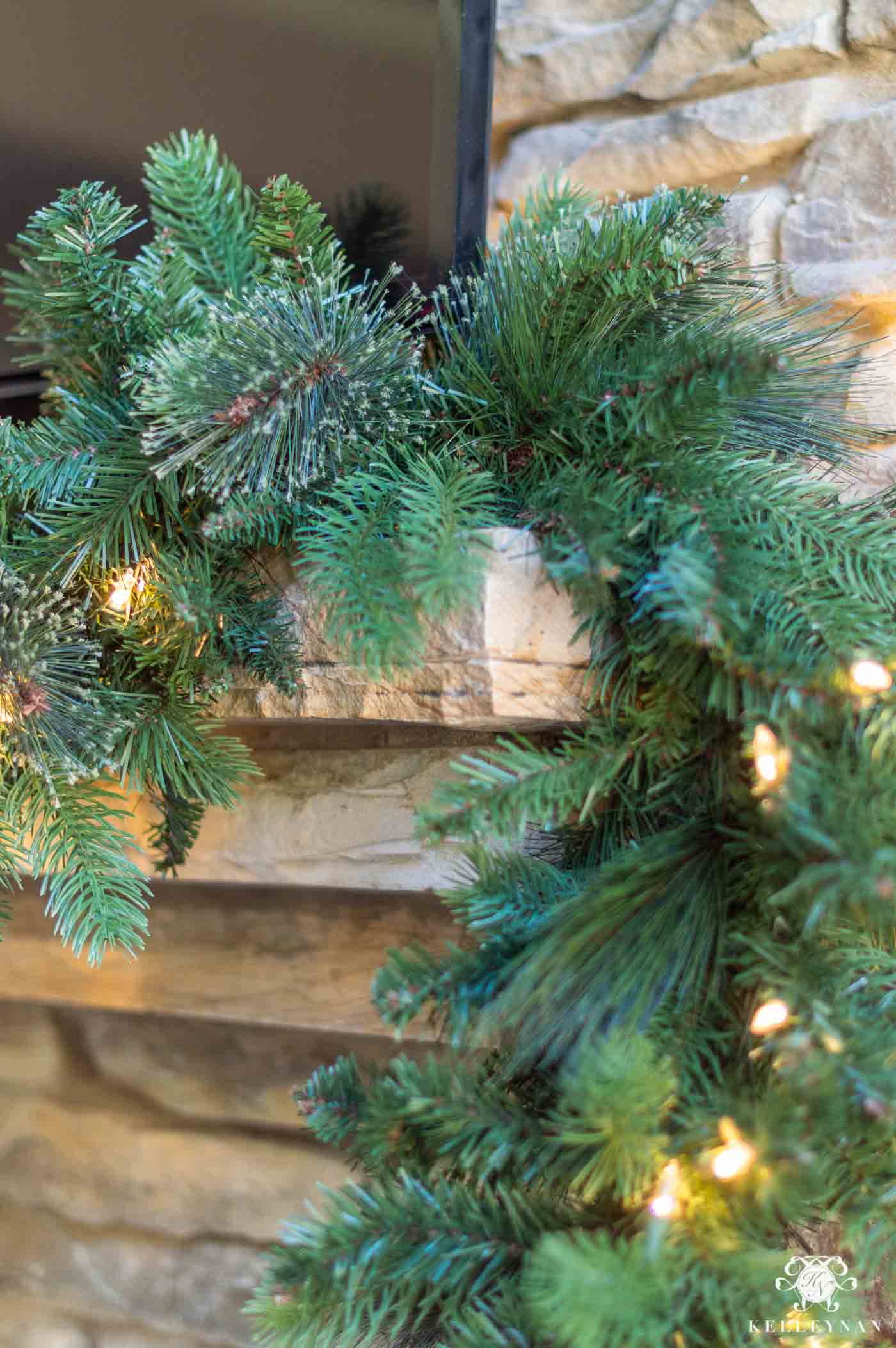 How to Anchor Christmas Garland