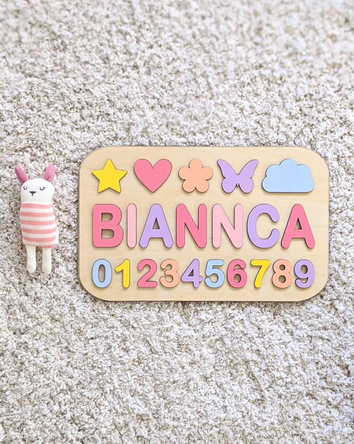 Toddler Personalized Name Puzzle Gift