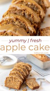 Yummy, Fresh Apple Cake Recipe w/ Caramel Glaze - Kelley Nan