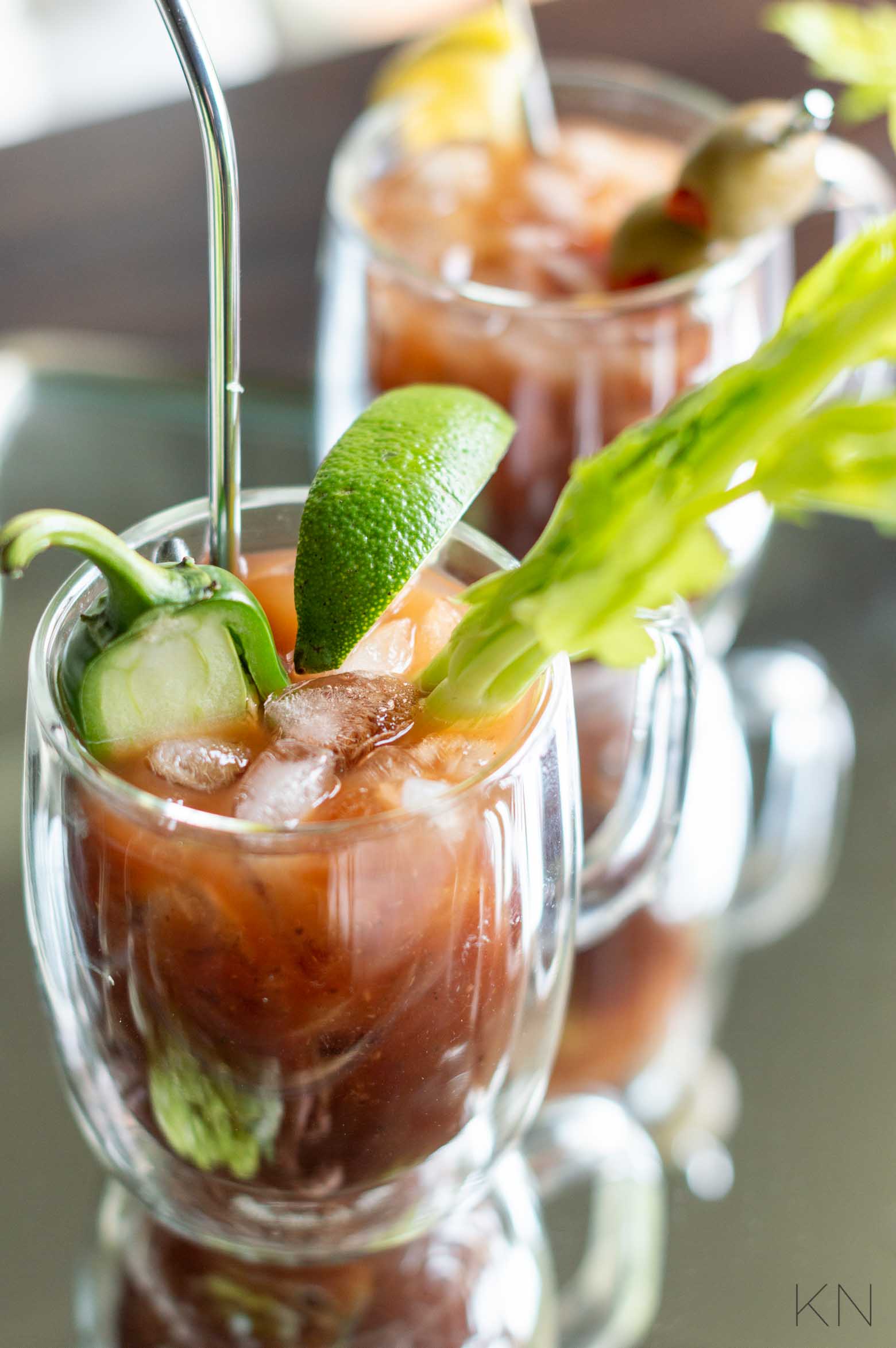 The Best Bloody Marys w/ Accompaniments