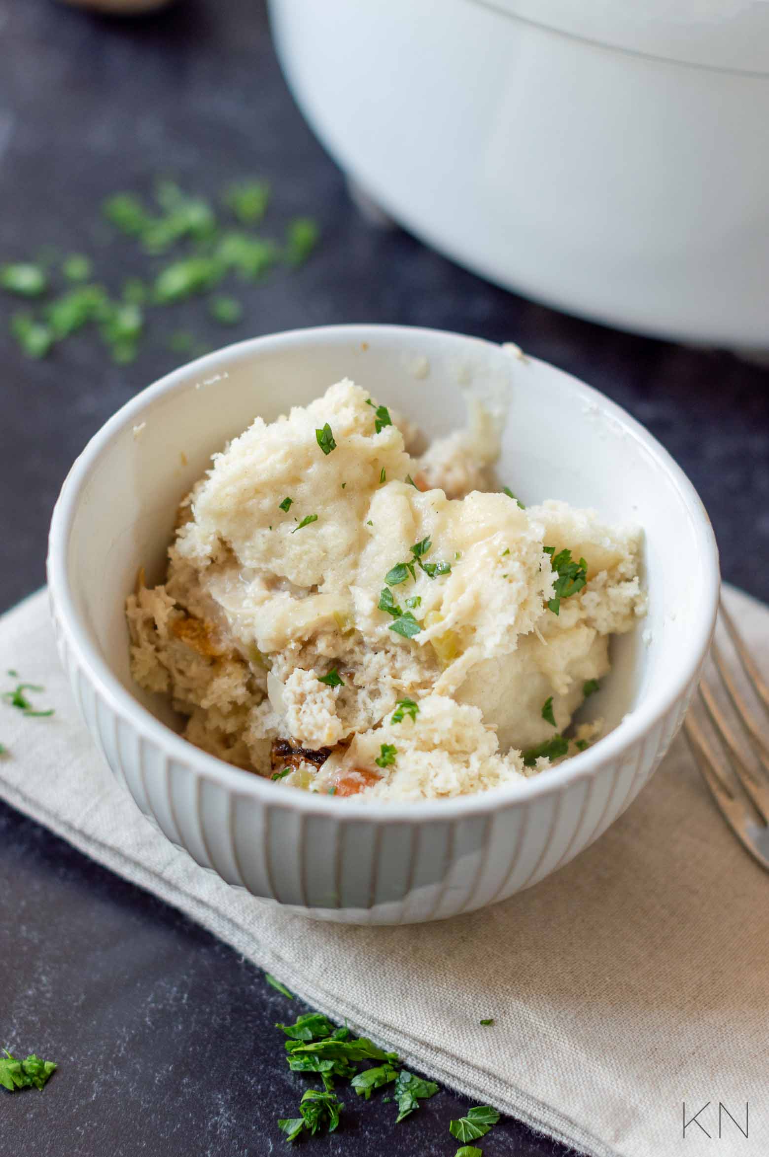 Creamy Skillet Chicken and Biscuits Recipe