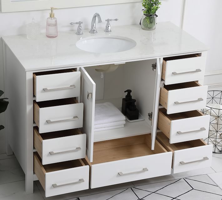 48"-55" Single Sink Bathroom Vanities for Master Bathrooms