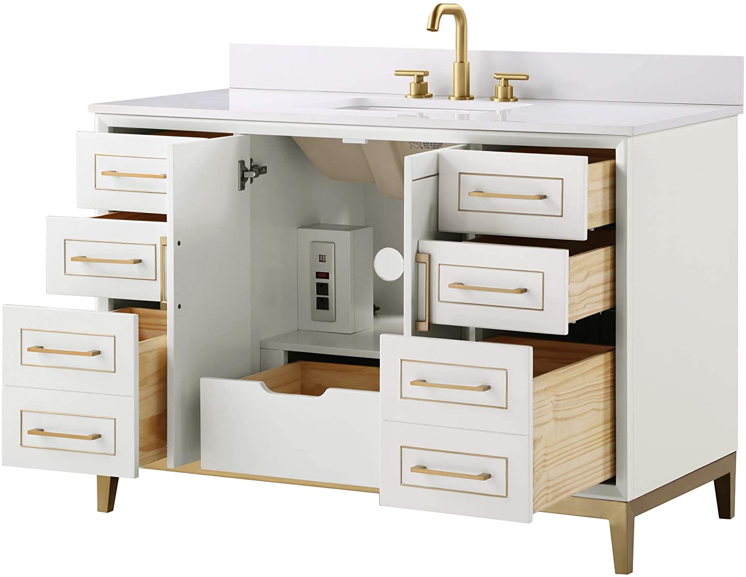 48" Vanities with Tons of Storage and Features