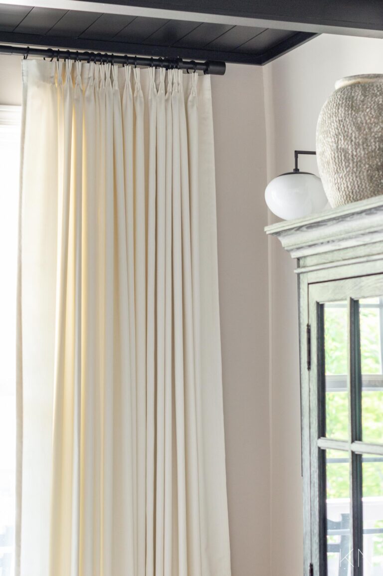 Extra Long Curtain Rod from West Elm vs. Amazon - Kelley Nan