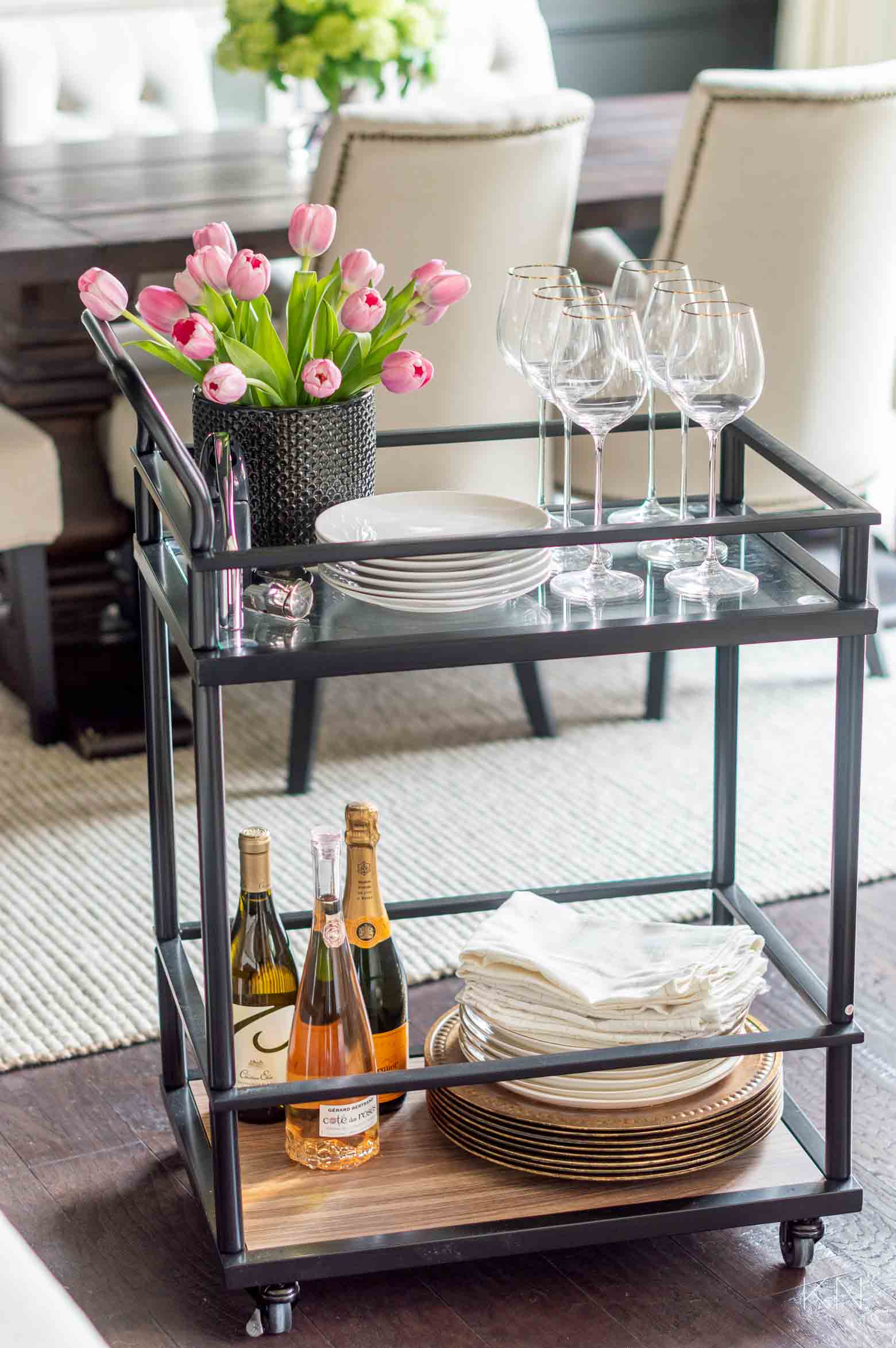 Ways to Use a Bar Cart Around the House -- the Most Versatile Home Furnishing Ever!