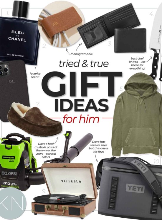 Christmas Gift Ideas for Him -- Husband, Dad, Brother and Men
