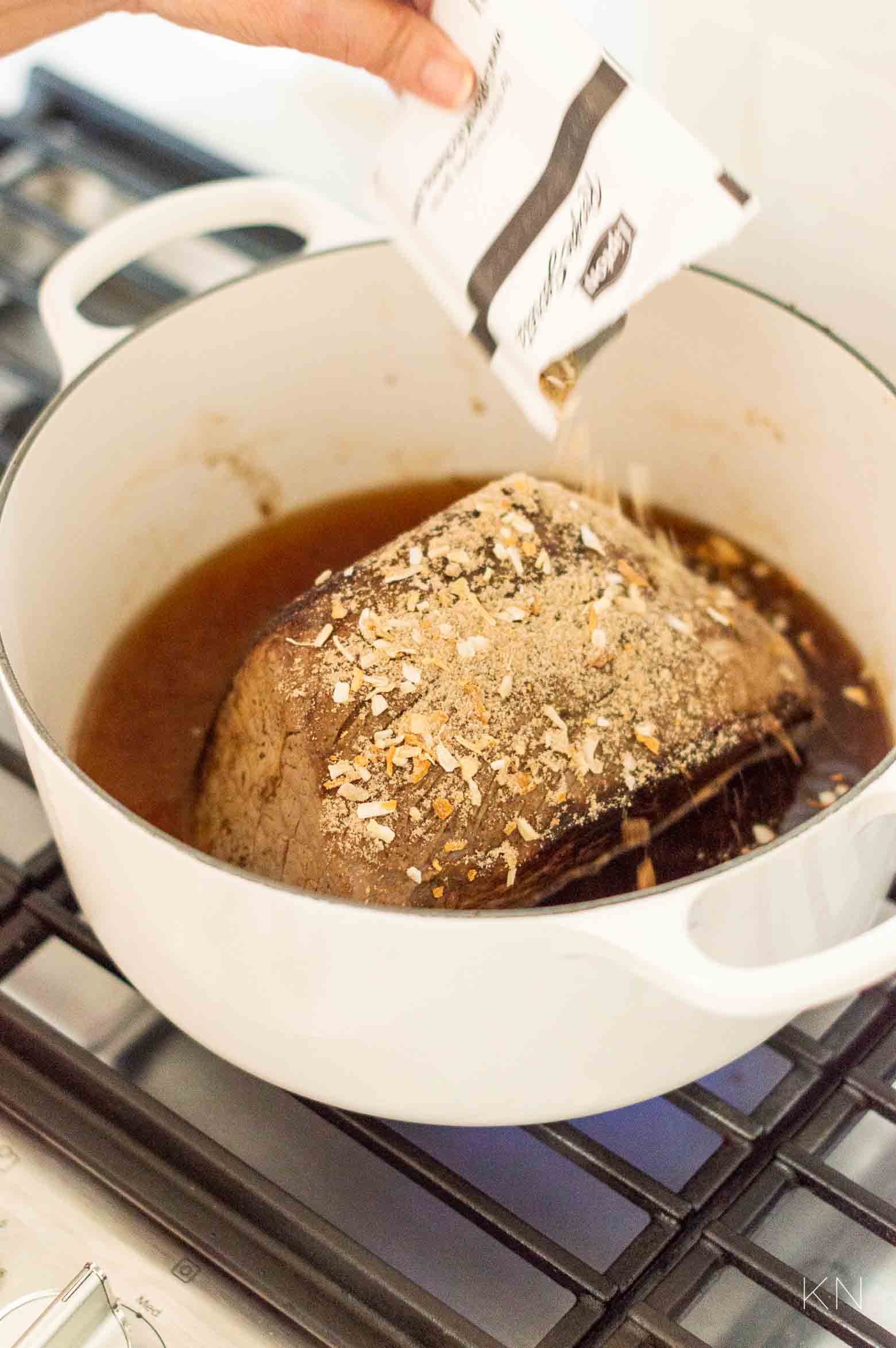 Easy Pot Roast Recipe with Lipton Onion Soup Mix