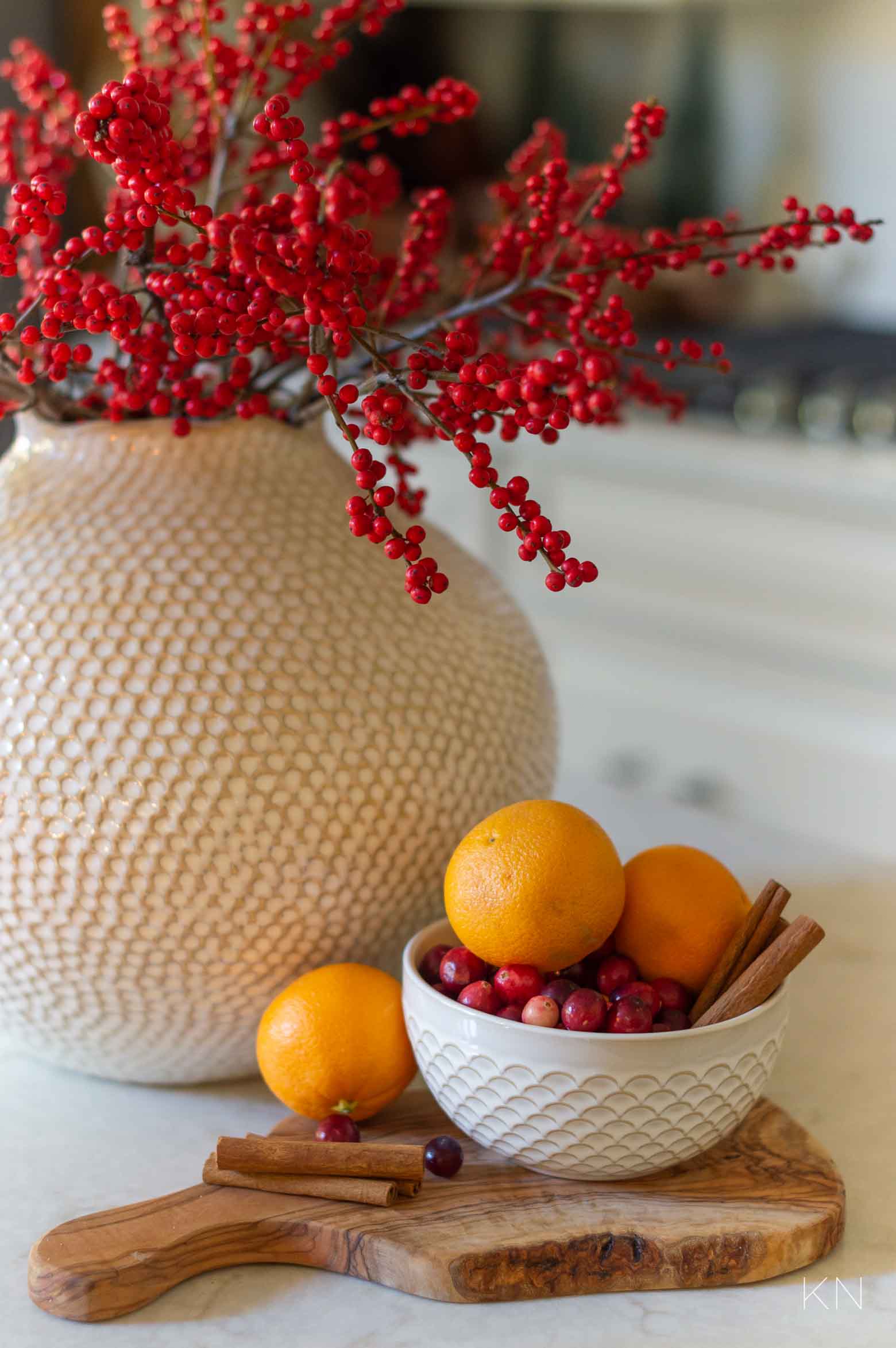 Four Kitchen Island Decor Ideas for Christmas