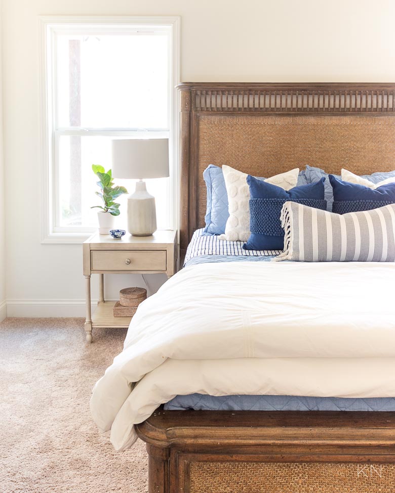 Blue and White Mix and Match Bedding