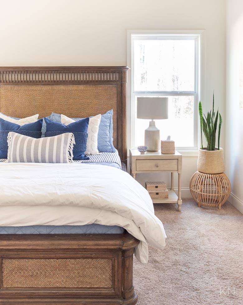 Blue & White Bedding & 7 Tips for the Perfectly Layered Bed! - Kelley Nan