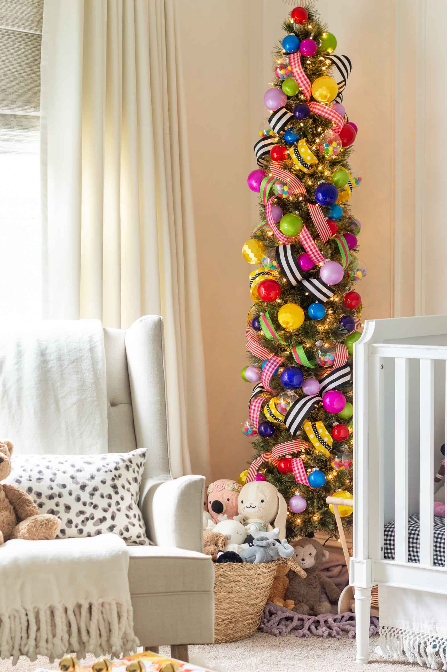Colorful Toddler Bedroom Christmas Tree
