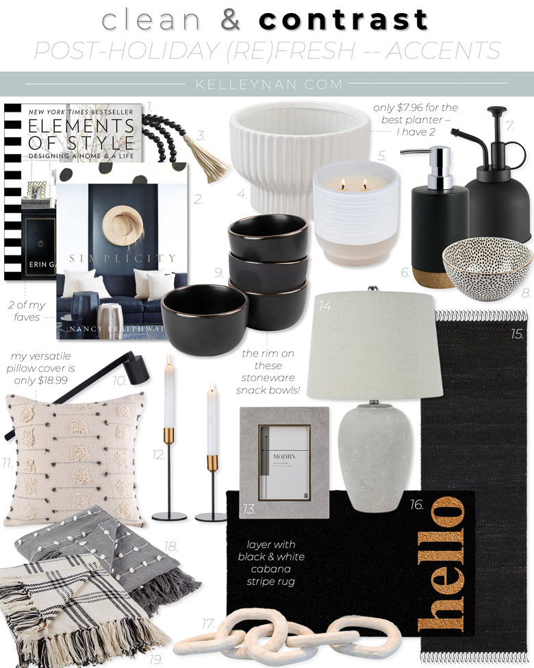 Black and White Home Decor Finds from Walmart
