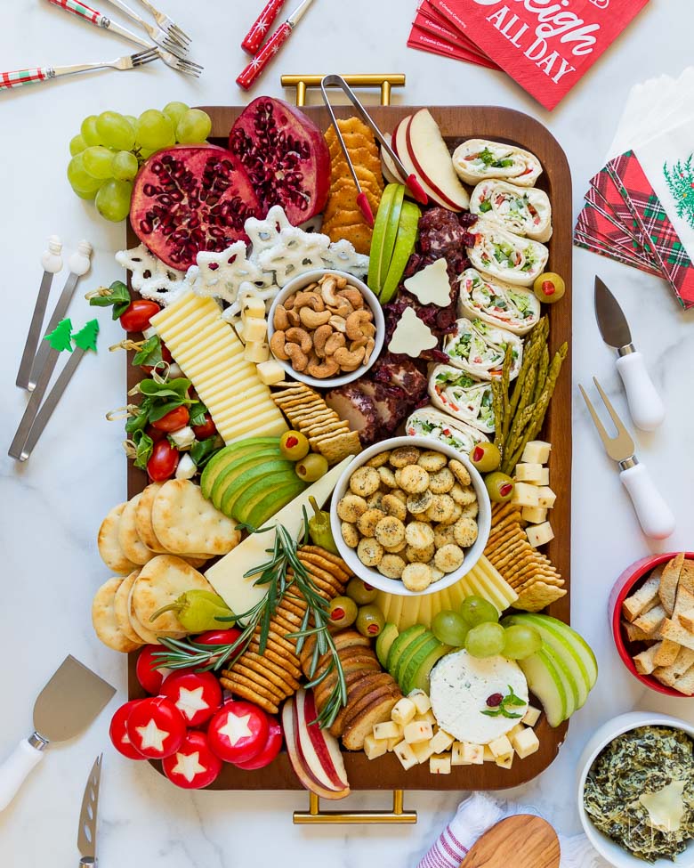 Red & Green Christmas Charcuterie Board