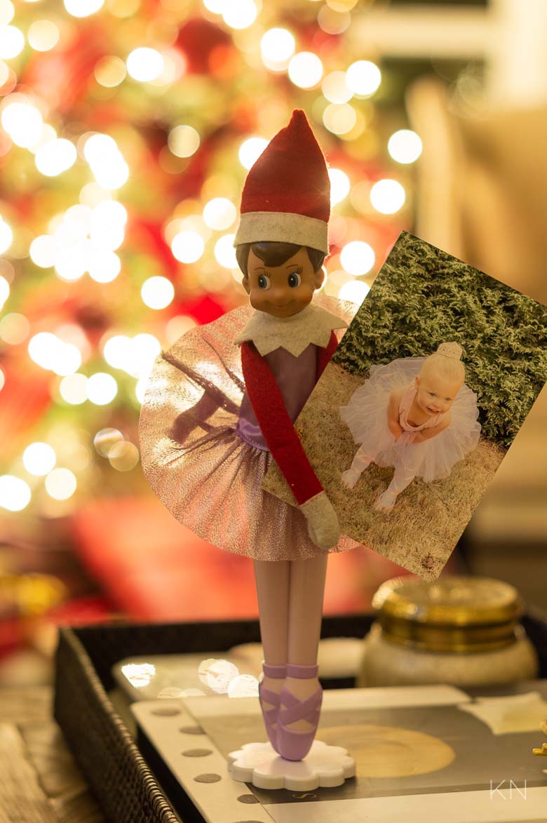 Elf on the Shelf Ideas -- Ballerina 