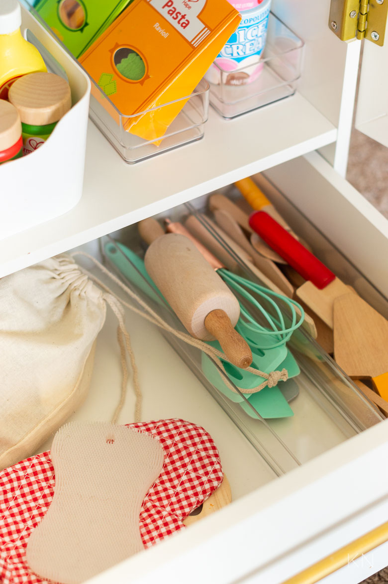 Organizing Our Play Kitchen & Play Food - Small Stuff Counts