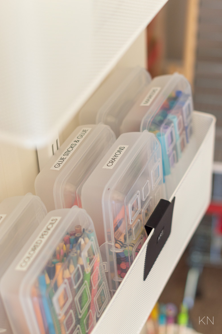 Organized Art Supplies and Other Playroom Storage Ideas