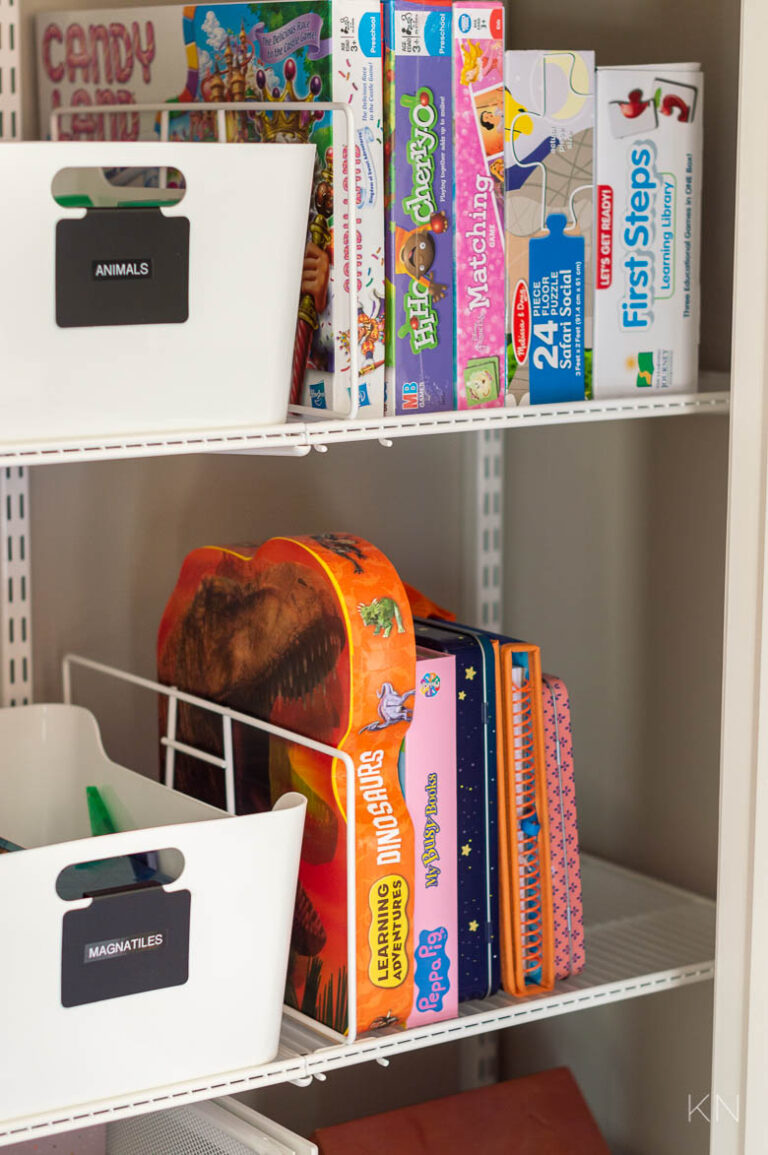 Playroom Storage Ideas & Playroom Closet Organization Kelley Nan
