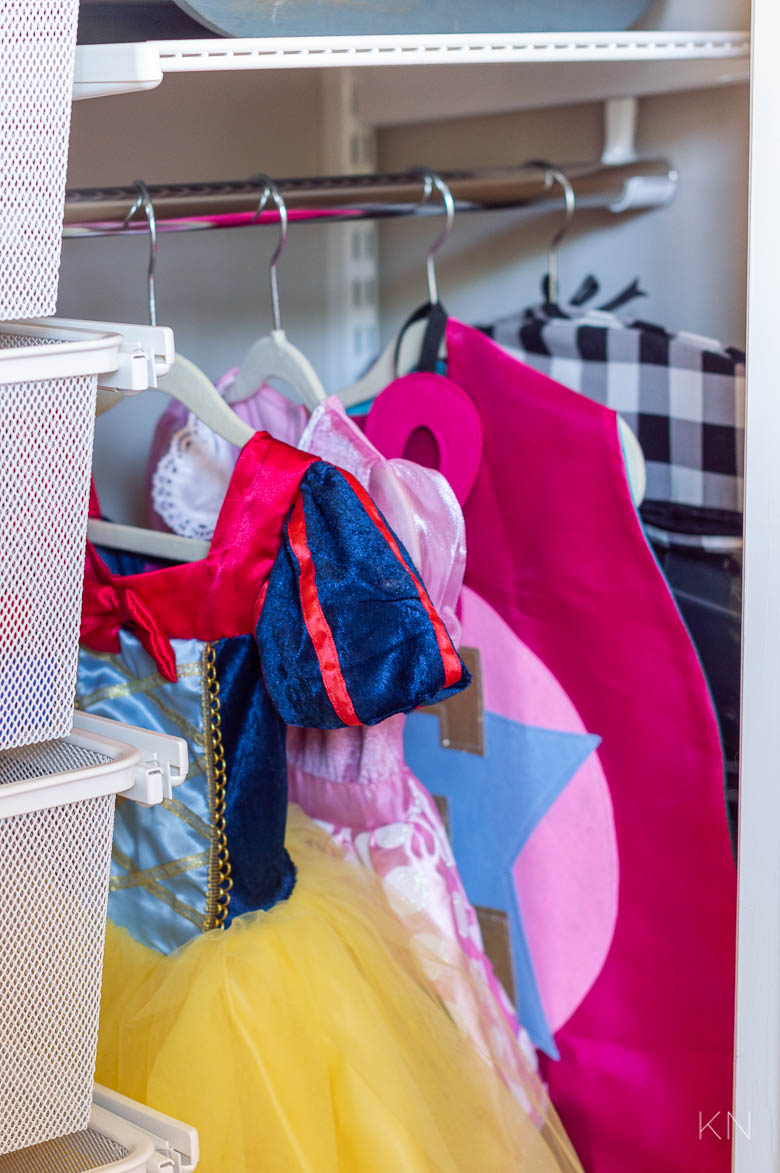 Dress Up Closet in the Playroom