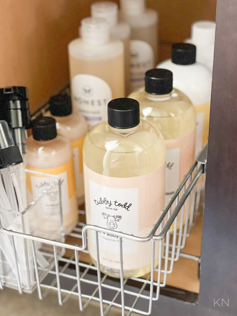 Organization Ideas When There's No Drawers in the Bathroom- Kelley Nan
