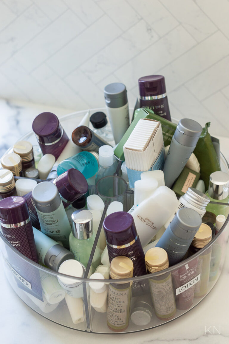 Organization Ideas When There's No Drawers in the Bathroom- Kelley Nan