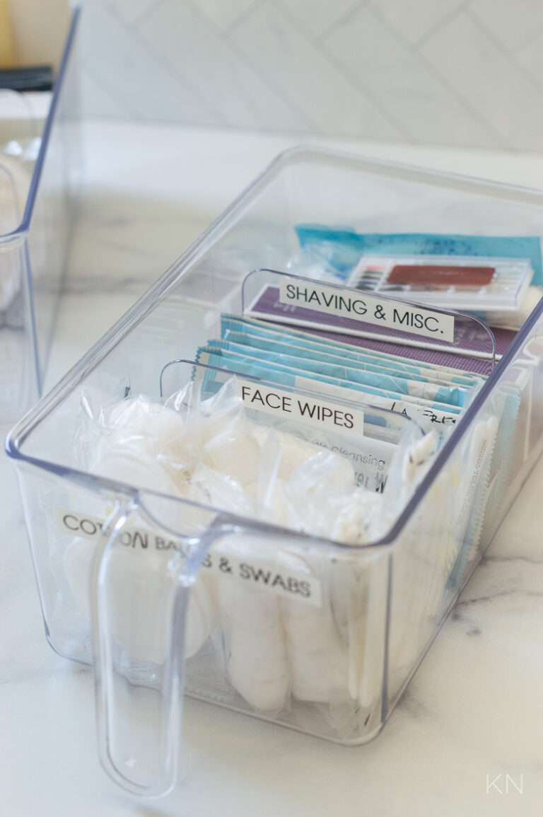 Organization Ideas When There's No Drawers in the Bathroom- Kelley Nan