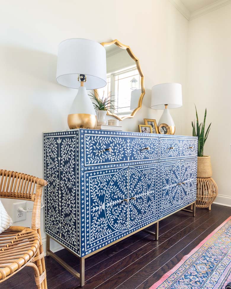 Inlay Sideboard for Home Office Storage and Decor