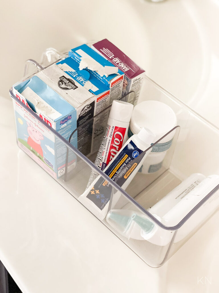 Organization Ideas When There's No Drawers in the Bathroom Kelley Nan