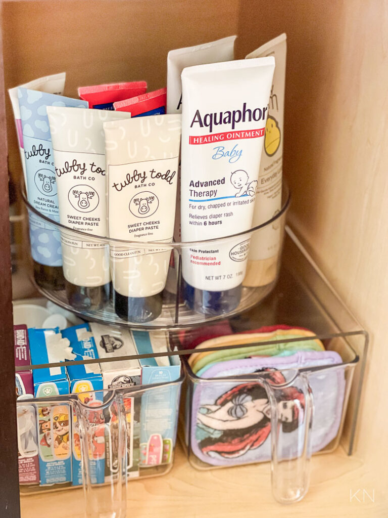 Organization Ideas When There's No Drawers in the Bathroom- Kelley Nan