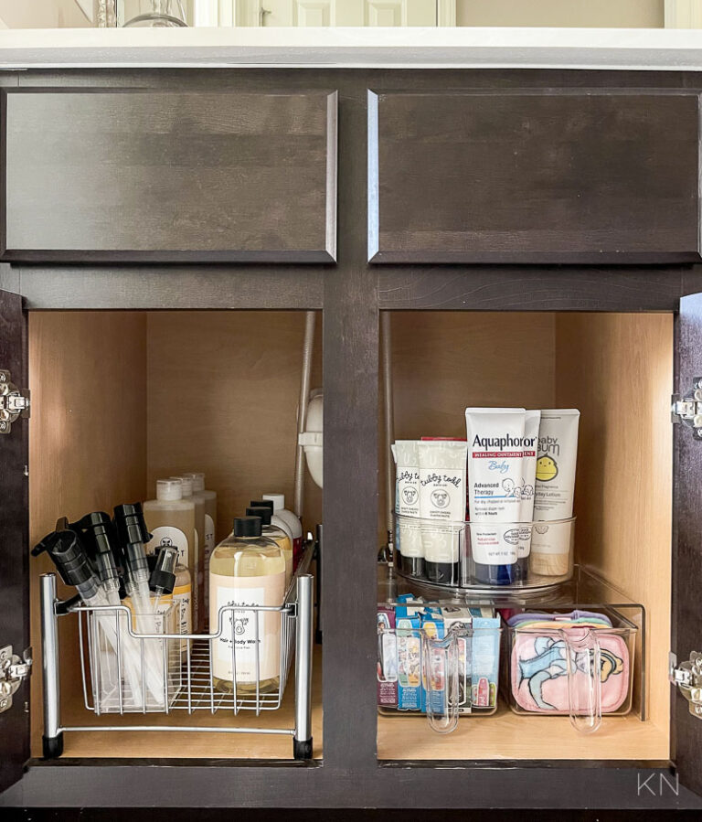 Organization Ideas When There's No Drawers in the Bathroom Kelley Nan