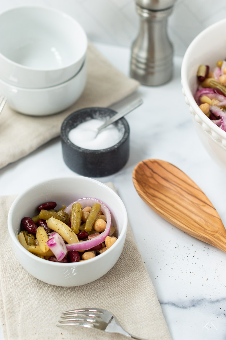 Perfect Cold Summer Side Dish -- Four Bean Salad