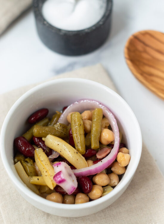 Four Bean Salad Recipe -- Cold Side Dish for Summer