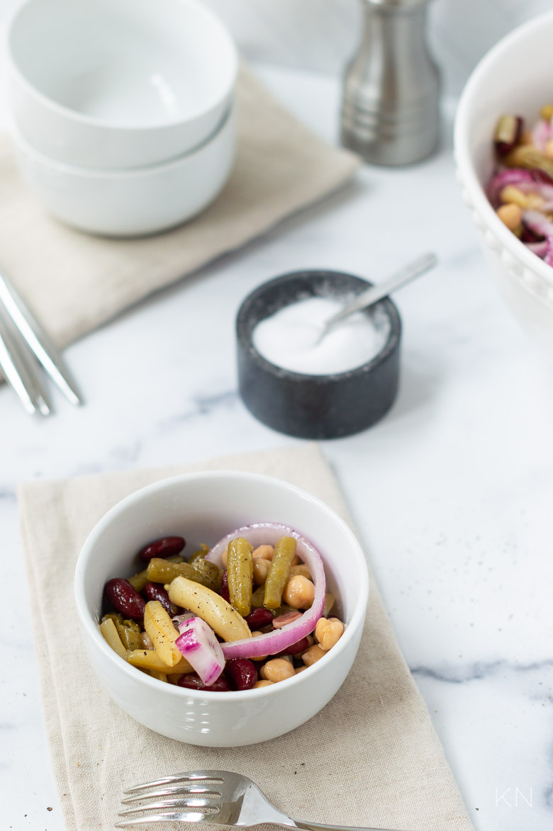 Four Bean Salad -- Summer Cookout Side Dish