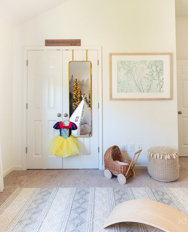 Kids Playroom with Dress Up Closet and Storage