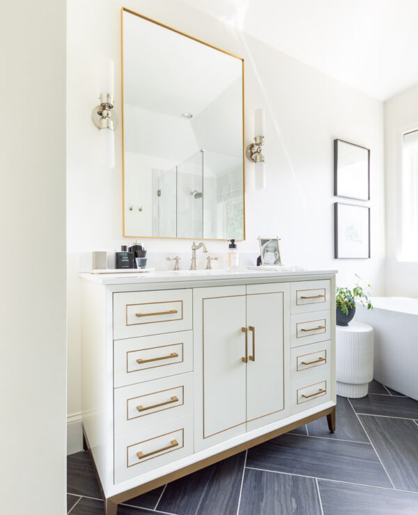 Primary Bathroom Makeover & Remodel Ideas with His and Hers Vanities
